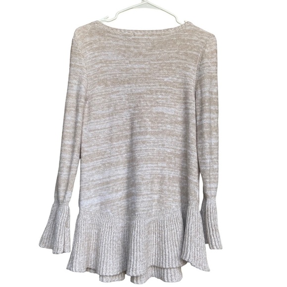 Style&co Bell Sleeve Marbled Knit Top - Picture 8 of 9